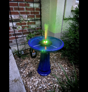Sporal Upgraded Solar-Powered Bird Fountain Kit | Integrated LED Nozzle | Review