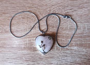 Healing Designed Blooming Heart - Natural Rose Quartz Heart Necklace Review