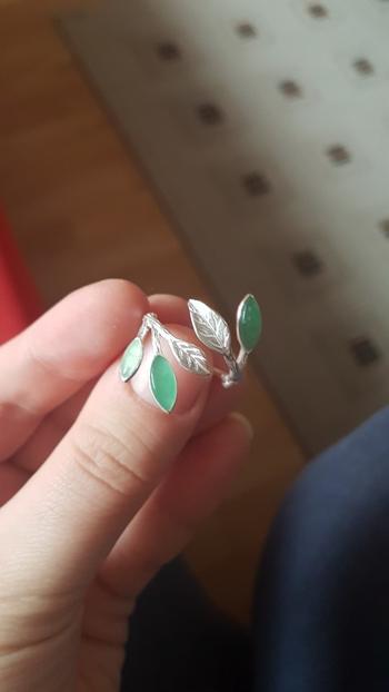Healing Designed Fortune Leaves - Handmade Aventurine Ring Review