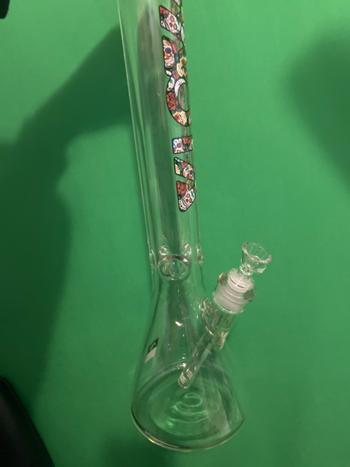 MOTA Glass 18 x 9mm Sugar Skull Black Color Accent Beaker Bong Review