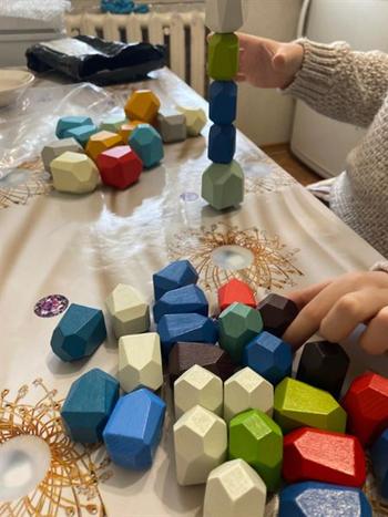 Project Montessori Montessori Wooden Stacking Blocks (16 PIECES!) Review