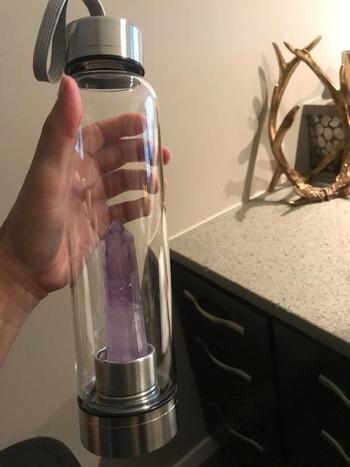 VOLTLIN Amethyst Crystal Point Water Bottle Review