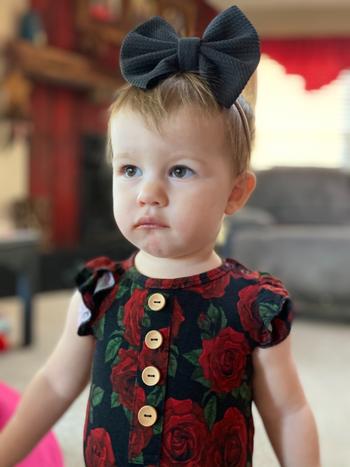 Little Bum Bums Bums N' Roses Ruffle Romper - Cap Sleeves Review