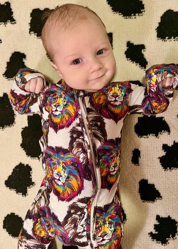 Little Bum Bums You Had Me At Hydrangea Ruffle Zipper Romper - Long Sleeves Review