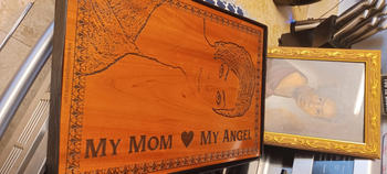 Woodgeek Store US Custom Engraved Best Mom Wooden Frame Review