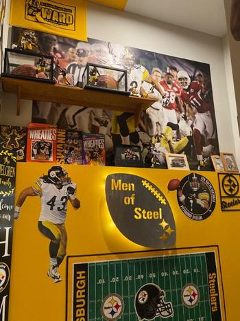 YINZERshop.com Pittsburgh Steelers Men of Steel Football Steel Wall Art Piece Review