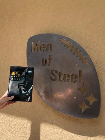 YINZERshop.com Pittsburgh Steelers Men of Steel Football Steel Wall Art Piece Review