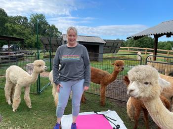 Good Karma Ranch Alpaca Yoga at GKR Review