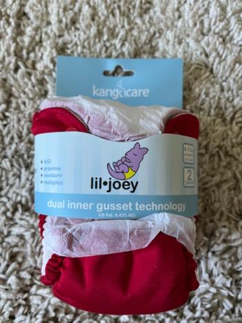 Kanga Care  Lil Joey All In One Cloth Diaper (2 pk) - Scarlet Review