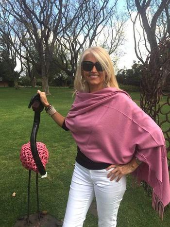 Scarves Australia  Rose Pink Pashmina Shawl  - Luxury Review