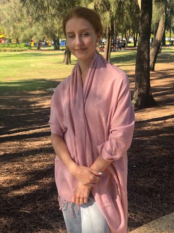 Scarves Australia Pashmina Shawl Soft Nude Pink Scarf Review