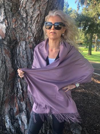 Scarves Australia Pashmina Mauve Soft Grey Lilac Review