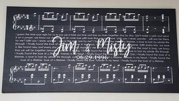 AmourPrints Black and White Custom Wedding Song Lyrics on Canvas - Ready to Hang Review