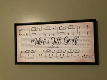 AmourPrints Couple Music Premium 10x20 Canvas - Ready to Hang Review