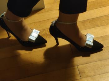 MALEFIC shoes Engagée Escarpin velours noir + Clips offerts Review