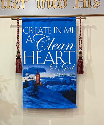 PraiseBanners Portraits of Sacred Winter Create In Me a Clean Heart E Review