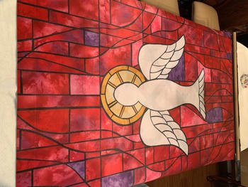 PraiseBanners Stained Glass Symbols of Faith Trinity Review