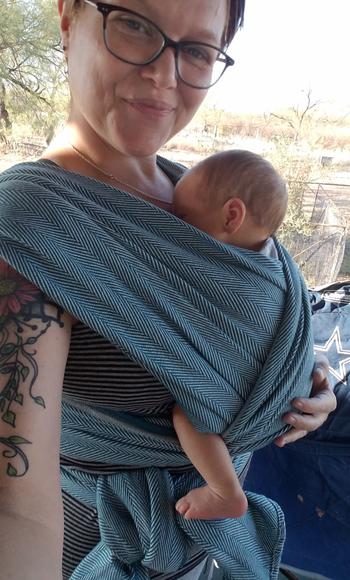 Little Zen One Didymos Baby Woven Wrap Lisca Petrol Review