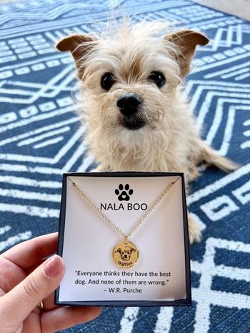 Nala Boo Dog Mom Necklace | Fairy Dogmother | Custom Dog Face Review