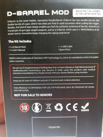 Grey Haze ECig Store SMOK D-Barrel Box Mod Review