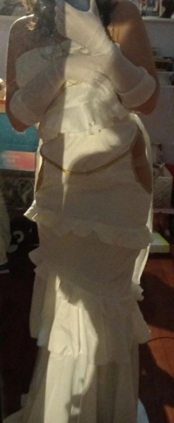 Uwowo Cosplay 【In Stock】UWOWO Anime Overlord Albedo Cosplay Plus Size White Dress Costume Review