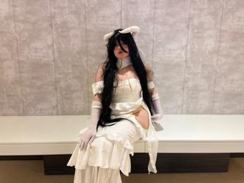 Uwowo Cosplay 【In Stock】UWOWO Anime Overlord Albedo Cosplay Plus Size White Dress Costume Review
