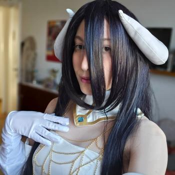 Uwowo Cosplay 【In Stock】UWOWO Anime Overlord Albedo Cosplay Plus Size White Dress Costume Review