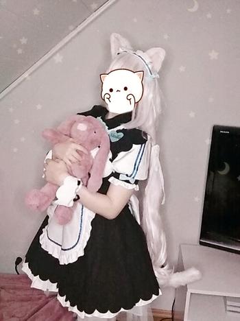 Uwowo Cosplay UWOWO Vanilla Cosplay NEKOPARA Vanilla Maid Costume Neko Maid Cute Dress Review