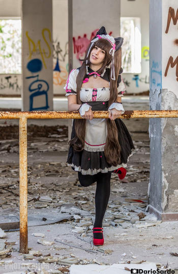 Uwowo Cosplay UWOWO Chocola Cosplay Game NEKOPARA Costume Chocola Vanilla Maid Dress Costume Review