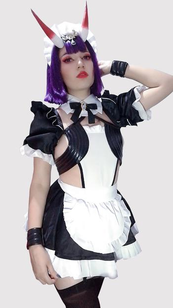 Uwowo Cosplay UWOWO Game Fate Grand Order/FGO Maid Uniform Shuten Douji Cosplay Plus Size Costume Girls Cute Dress Review