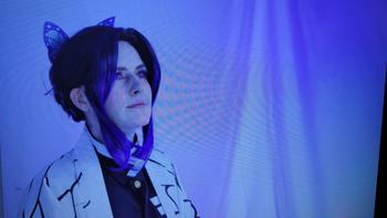 Uwowo Cosplay Uwowo Demon Slayer: Kimetsu no Yaiba Shinobu Kochou Cosplay Wig 23cm Short Black Purple Gradient Demon Slaying Corps Review