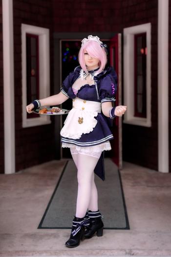 Uwowo Cosplay 【In-Stock】UWOWO Plus Size Fate Grand Order/FGO Mash/Matthew Kyrielite New Maid Version Cosplay Costume Girls Cute Dress Review