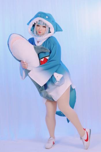 Uwowo Cosplay Uwowo Vtuber Gawr Gura Cosplay Costume Shark Cute Unisex Dress Review