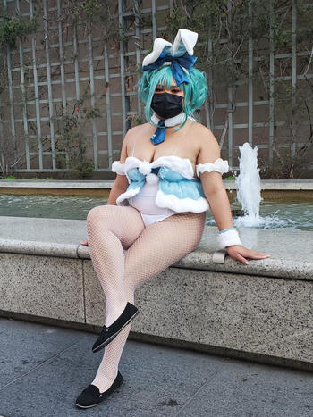 Uwowo Cosplay Uwowo Plus Size Cosplay Hatsune Miku Fanart. ver Cosplay Costume Cute Bunny Dress Review
