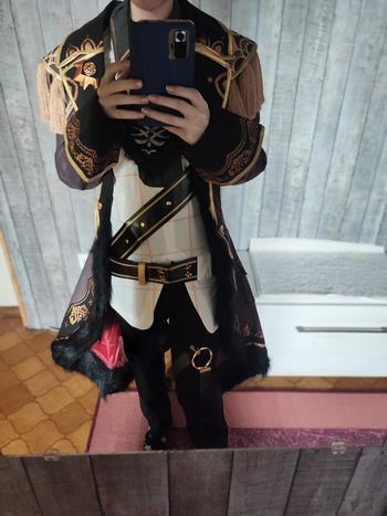 Uwowo Cosplay Uwowo Game Genshin Impact Cosplay Diluc The Dark Side of Dawn Costume Darknight Hero Handsome Nobiliary Uniform Review