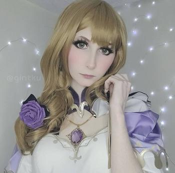 Uwowo Cosplay Uwowo Game Genshin Impact Lisa Witch of Purple Rose Cosplay Wig The Librarian 70cm Brown Long Wavy Hair Review