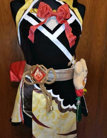 Uwowo Cosplay 【In Stock】Uwowo Game Genshin Impact Cosplay Xiangling Exquisite Delicacy Cosplay Costume Review