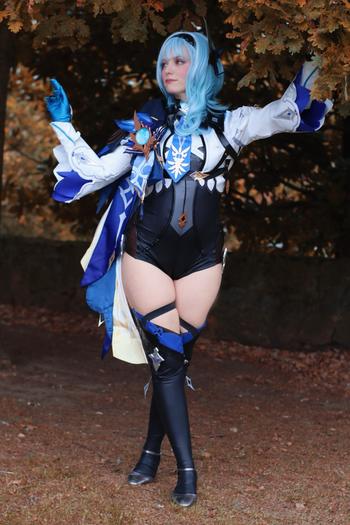 Uwowo Cosplay Uwowo Game Genshin Impact Eula Lawrence Spindrift Knight Cosplay Costume Review
