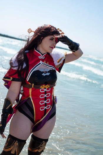 Uwowo Cosplay Uwowo Game Genshin Impact Liyue Beidou Uncrowned Lord of the Ocean Cosplay Costume Review