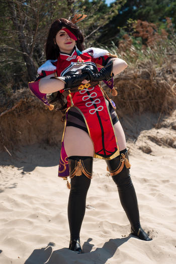 Uwowo Cosplay Uwowo Game Genshin Impact Liyue Beidou Uncrowned Lord of the Ocean Cosplay Costume Review