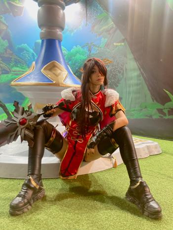 Uwowo Cosplay Uwowo Game Genshin Impact Liyue Beidou Uncrowned Lord of the Ocean Cosplay Costume Review