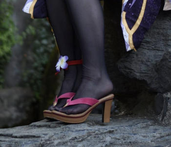 Uwowo Cosplay 【In Stock】Uwowo Game Genshin Impact Inazuma Baal Raiden Shogun Cosplay Shoes Review