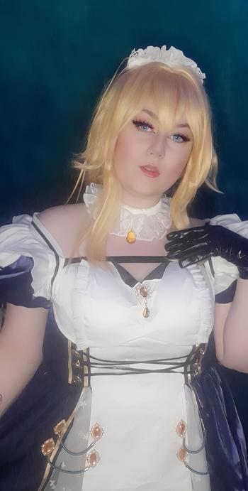 Uwowo Cosplay 【In Stock】Exclusive Authorization Uwowo Game Genshin Impact Fanart Jean Maid Ver Cosplay Costume Review