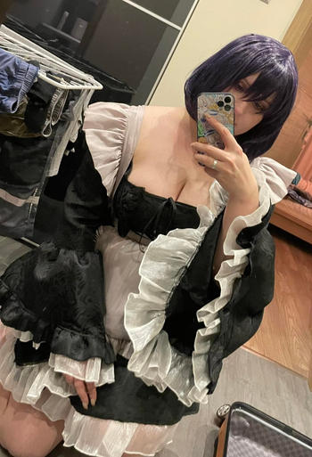 Uwowo Cosplay 【In Stock】Uwowo Anime My Dress-Up Darling Shizuku-Tan Marin Kitagawa 2-in-1 Maid&Lingerie Cosplay Costume Review