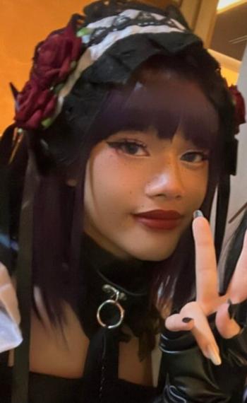 Uwowo Cosplay Uwowo Anime My Dress-Up Darling Marin Kitagawa Coatume 35CM Dark Purple Hair Cosplay Wig Review