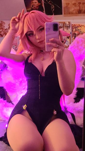Uwowo Cosplay 【In Stock】Uwowo Genshin Impact Fanart: Yae Miko Gown Cocktail Dress Formal Wear Sexy Cosplay Costume Review