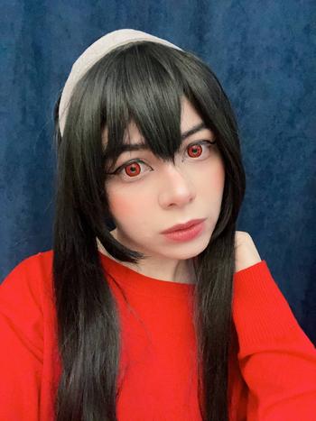 Uwowo Cosplay Uwowo Anime Spy x Family: Yor Forger Thorn Princess Wig Assassin Cosplay 68cm Long Black Wig Review