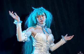 Uwowo Cosplay 【In Stock】Uwowo Vocaloid Hatsune Miku: Flower Fairy Nemophilia Ver. White Dress Figure Ver. Cosplay Costume Review