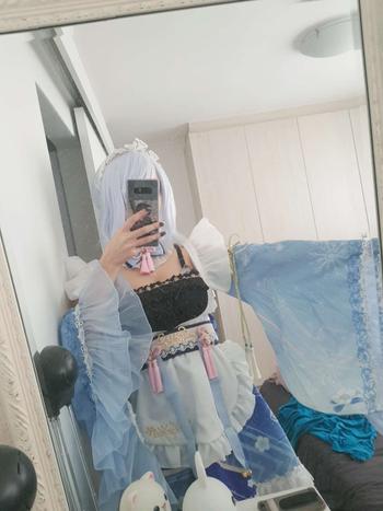 Uwowo Cosplay Uwowo Genshin Impact Fanart Ayaka Maid Dress Cosplay Costume Review