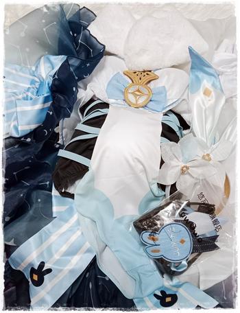 Uwowo Cosplay Exclusive Uwowo Genshin Impact Fanart: Lumine Bunny Suit Canon Outfit Cosplay Traveler Costume Review